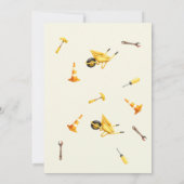 Boy Construction Birthday Party Einladung (Rückseite)