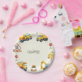 Boy Construction Birthday Party Pappteller (Party)