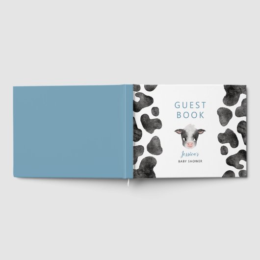 Boy Cow Baby Dusche Gästebuch (Voll)