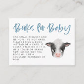 Boy Cow Baby Showbuchanfrage Begleitkarte (Vorderseite)