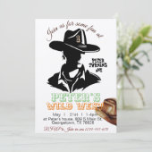 Boy Cowboy zum Geburtstag Einladung, Editierbar me Einladung (Stehend Vorderseite)