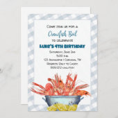 Boy Crawfish Boil zum Geburtstag Einladung