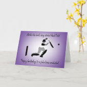 Boy Cricketer Geburtstagskarte Karte (Gelbe Blume)