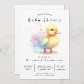 Boy Custom Duck Baby Shower Einladung (Vorne/Hinten)