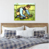 Boy Cutting Grass with Sickle von Vincent van Gogh Leinwanddruck (Insitu (Schlafzimmer))