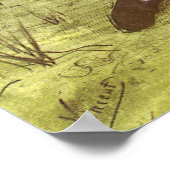 Boy Cutting Grass with Sickle von Vincent van Gogh Poster (Ecke)