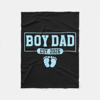 boy Dad Est 2026 Newborn Daddy Father Baby boy Son Fleecedecke