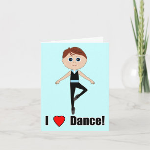 Boy Dancer:Danke, dass du gekommen bist, um Me Dan Dankeskarte