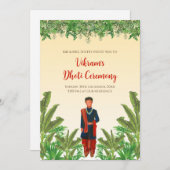 Boy Dhoti feierliche Einladung Pancha Kattu lädt e (Vorne/Hinten)