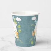 Boy Dinosaur 1st Birthday Party One-A-Saurus Pappbecher (Links)