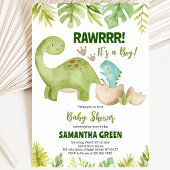 Boy Dinosaur Baby Dusche Einladung