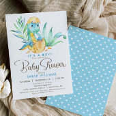 Boy Dinosaur Baby Dusche Einladung