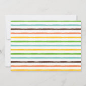 Boy Dinosaur Baby Dusche Einladung (Rückseite)