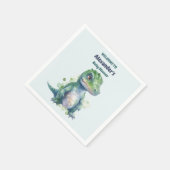 Boy Dinosaur Baby Dusche Serviette (Ecke)