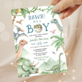 Boy Dinosaur Baby Shower Invitation  Einladung