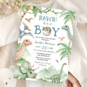 Boy Dinosaur Baby Shower Invitation  Einladung