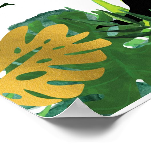 Boy Dinosaur Geburtstag Begrüßungszeichen Poster (Ecke)