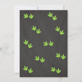 Boy Dinosaur Geburtstagseinladung / Dino-Party Einladung (Rückseite)