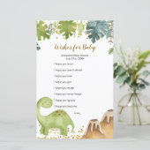 Boy Dinosaur Greenerenerity wünscht sich ein Baby (Stehend Vorderseite)