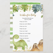 Boy Dinosaur Greenerenerity wünscht sich ein Baby (Vorne/Hinten)