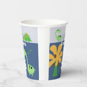 Boy Dinosaur Jurassic Birthday Party Pappbecher (Rechts)