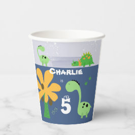 Boy Dinosaur Jurassic Birthday Party Pappbecher