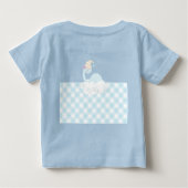 Boy Dinosaurier Schlafen Baby T-shirt (Rückseite)