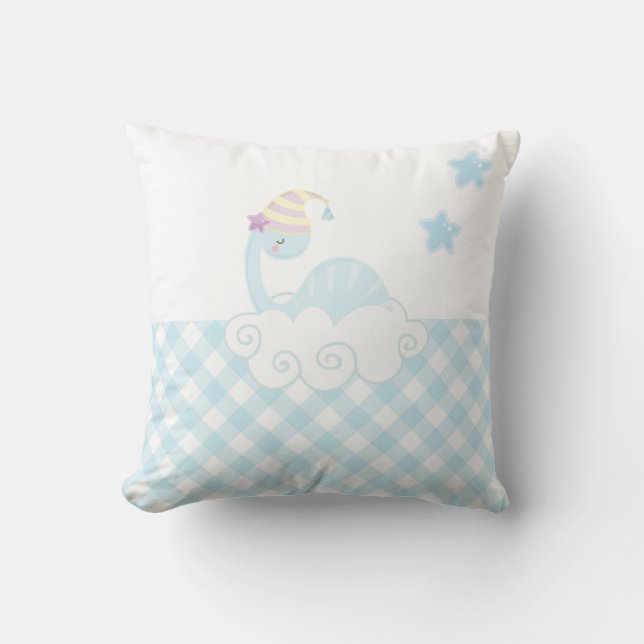 Boy Dinosaurier Schlafen Kissen (Vorderseite)