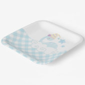 Boy Dinosaurier Schlafpapier Pappteller (Gewinkelt)