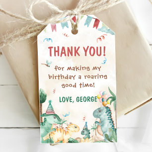 Boy Dinosaurier zum ersten Geburtstag Geschenkanhänger