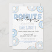 Boy Donut Sprinkle Dusche Einladung (Vorderseite)