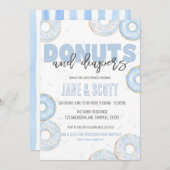 Boy Donut Sprinkle Dusche Einladung (Vorne/Hinten)