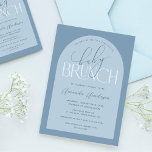 Boy Dusty Blue Baby Brunch Babydusche Einladung<br><div class="desc">Feiern Sie mit dieser Baby Brunch Babydusche die Ankunft Ihres Kleinen. Diese Einladung ist mit einer dezenten und klassisch staubblauen Farbpalette verziert und eignet sich ideal für eine Dusche mit Brunch-Thema. Der spielerische Schriftart und das elegante Design werden die Aufmerksamkeit Ihrer Gäste erwecken und den Ton für eine festliche Feier...</div>