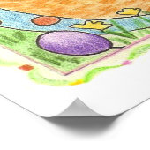 Boy Easter Bunny Poster (Ecke)