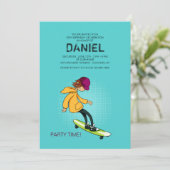 Boy-Einladung für Langboard Einladung (Stehend Vorderseite)