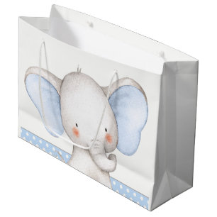 Boy Elephant Baby Dusche Große Geschenktüte