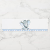 Boy Elephant Baby Dusche Wasserflaschen Labels Wasserflaschenetikett (Einzelnes Label)