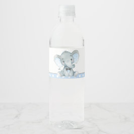 Boy Elephant Baby Dusche Wasserflaschen Labels Wasserflaschenetikett