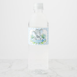 Boy Elephant Baby Dusche Wasserflaschen Labels Wasserflaschenetikett