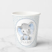 Boy Elephant Baby Duschpapierkästen Pappbecher (Rückseite)