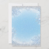 Boy Elephant Baby seine kalte Außendusche Einladung (Rückseite)