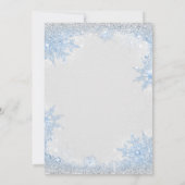 Boy Elephant Baby seine kalte Außendusche Einladung (Rückseite)