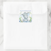 Boy Elephant Baby Shower bevorzugt Sticker (Tasche)