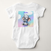 Boy Elephant Baby Strampler (Rückseite)