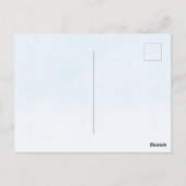 Boy Elephant Balloons 1. Geburtstag Postkarte (Rückseite)