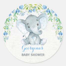 Boy Elephant danke Ihnen Sticker Baby Duwer Favori