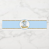 Boy Elephant Prince Baby Dusche Wasser Flasche Eti Wasserflaschenetikett (Einzelnes Label)