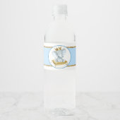 Boy Elephant Prince Baby Dusche Wasser Flasche Eti Wasserflaschenetikett (Vorderseite)