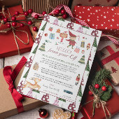 Boy Elf | Kids Christmas Elf Hallo Letter Card Einladung
