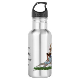 Boy Fairy reiten auf Schildkrötenwasserflasche Edelstahlflasche